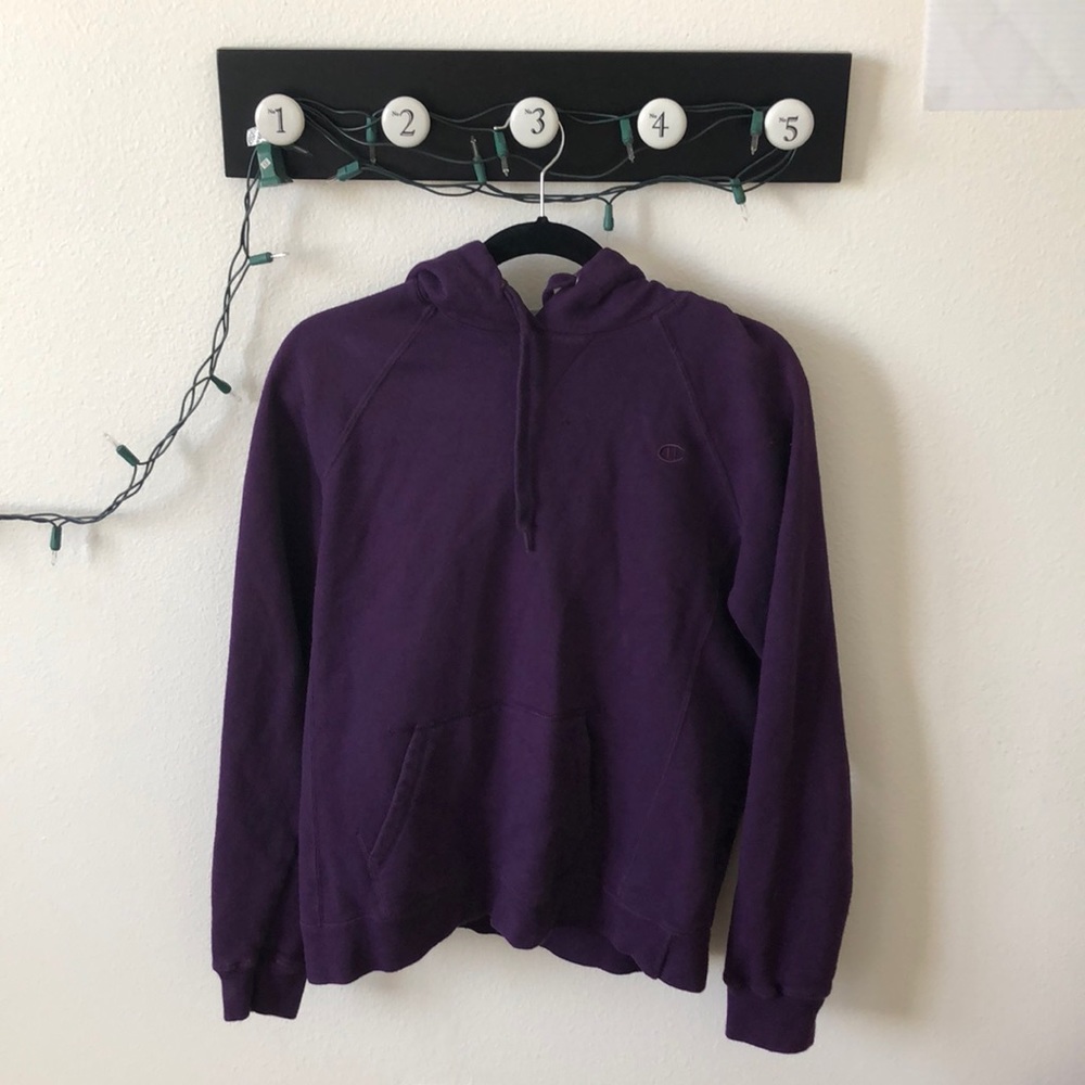 PURPLE CHAMPION HOODIE